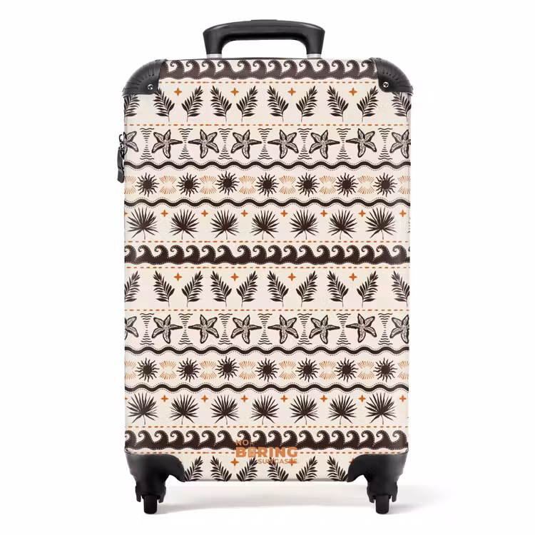 Strand en zee print NBS - Handbagage koffer - Volwassenen Unisex middel -productfoto_recht