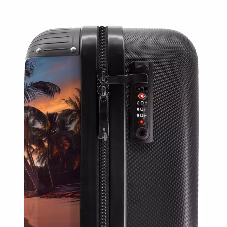 Strand bij zonsondergang NBS - Handbagage koffer - Volwassenen Unisex middel -slot
