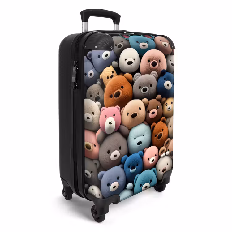 Berenfeestje NBS - Handbagage koffer - Unisex middel -productfoto_3d