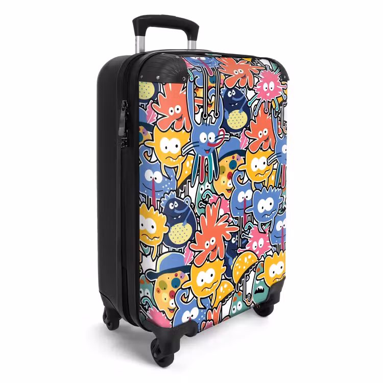 Beestjes met Grote Oogjes NBS - Handbagage koffer - Unisex middel -productfoto_3d