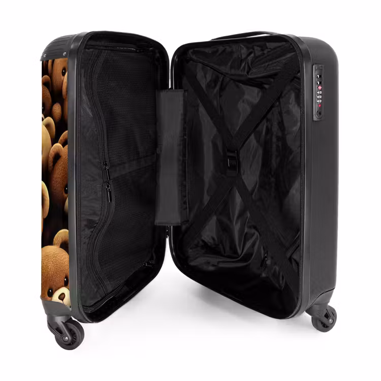 Beregezellig NBS - Handbagage koffer - Unisex middel -binnenkant
