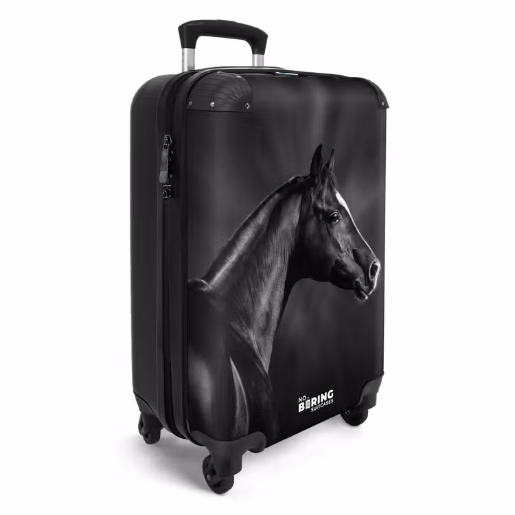zwarte-hengst-in-profiel-paardenkracht-joost NBS - Handbagage koffer - Unisex middel -productfoto_3d