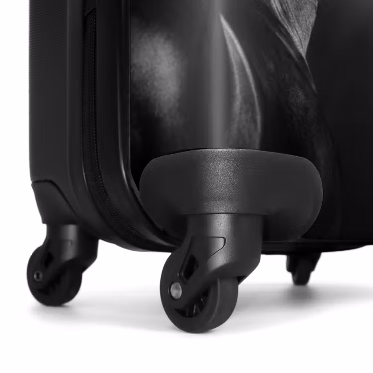 zwarte-hengst-in-profiel-paardenkracht-joost NBS - Handbagage koffer - Unisex middel -wiel