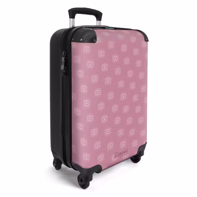 Boho - Paars patroon NBS - Handbagage koffer - Unisex middel -productfoto_3d