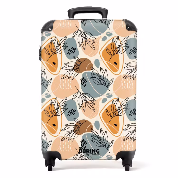 Boho - Zachte aardetinten NBS - Handbagage koffer - Unisex middel -productfoto_recht