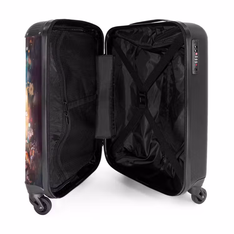Vlindermerrie NBS - Handbagage koffer - Unisex middel -binnenkant