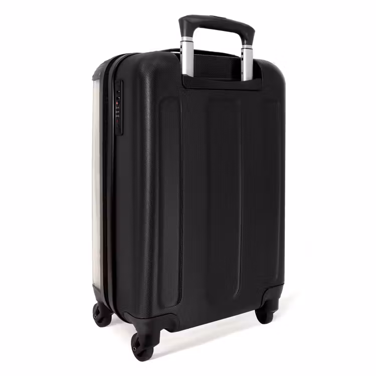 Kers op beige achtergrond NBS - Handbagage koffer - Unisex middel -achterkant