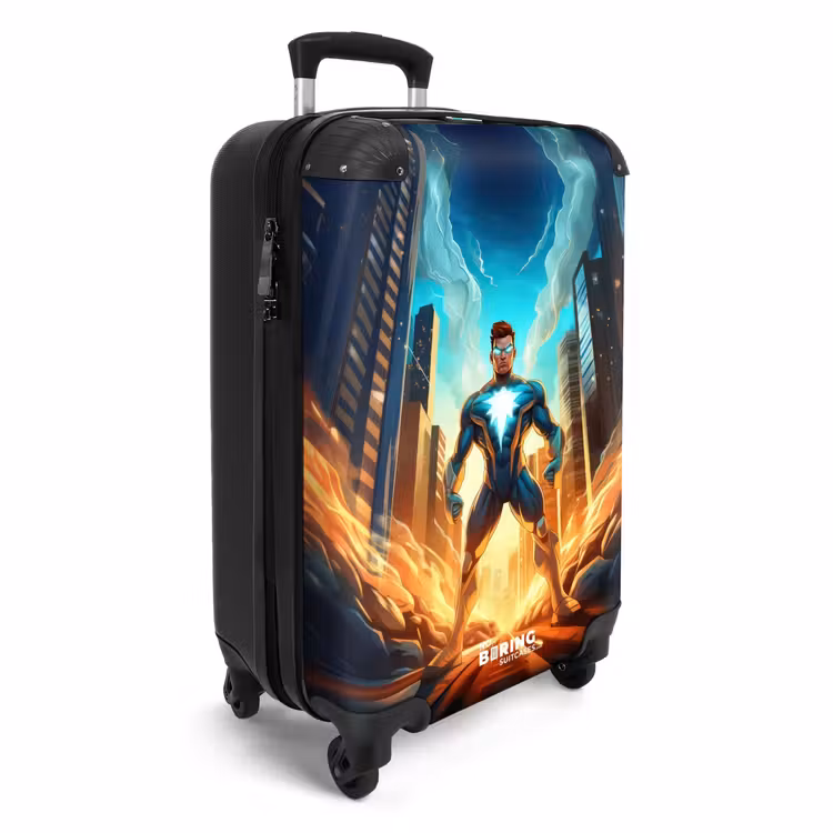 City superhero NBS - Handbagage koffer - Unisex middel -productfoto_3d