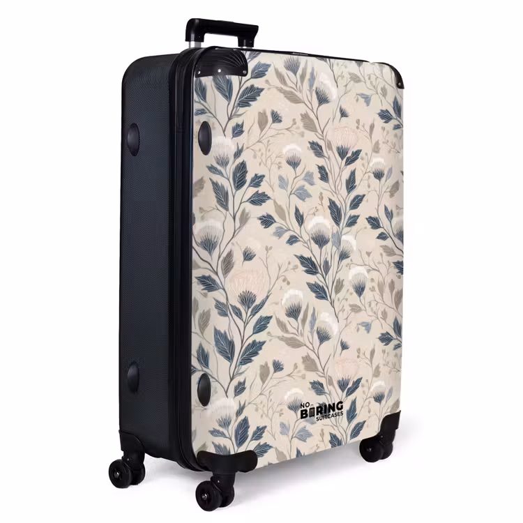 Klassiek - Botanisch - Kleurrijk NBS - Handbagage koffer - Volwassenen Unisex middel -productfoto_3d