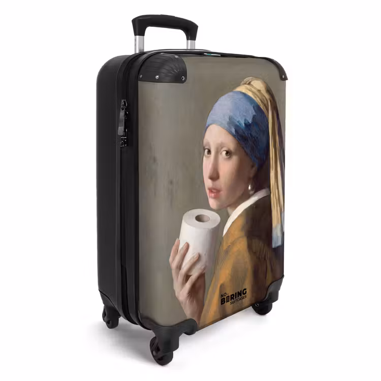 Klassiek - Humor - Kleurrijk NBS - Handbagage koffer - Volwassenen Unisex middel -productfoto_3d