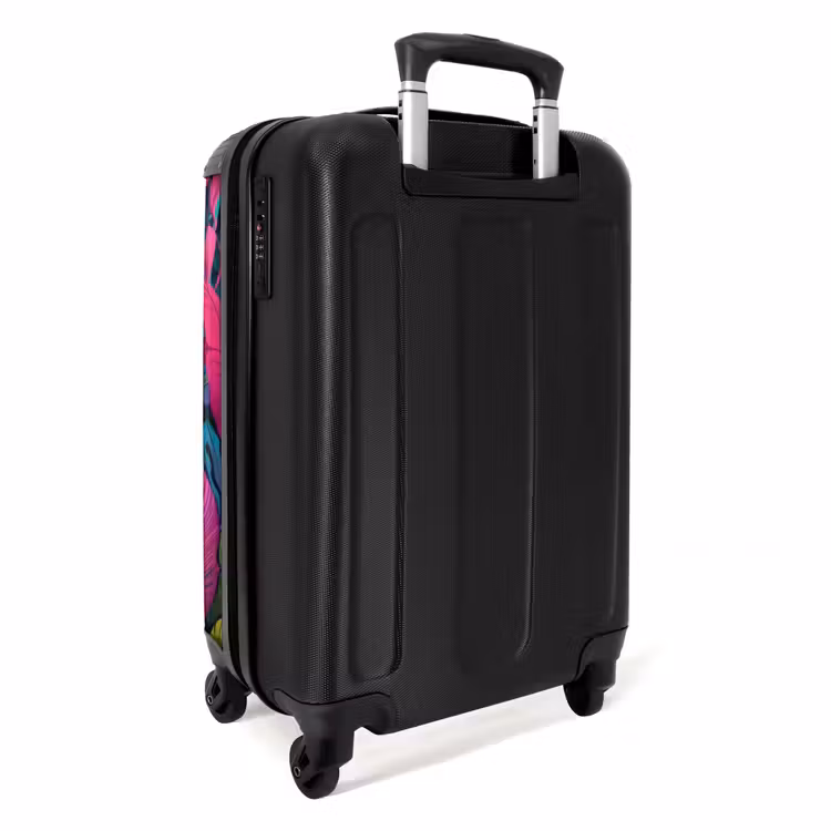 Kleurrijke papegaai NBS - Handbagage koffer - Unisex middel -achterkant