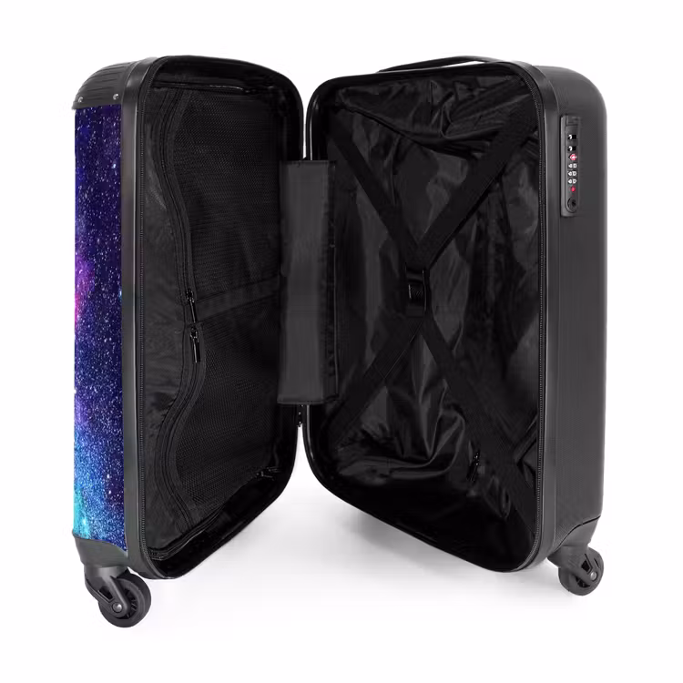 Kosmische kleurexplosie NBS - Handbagage koffer - Unisex middel -binnenkant