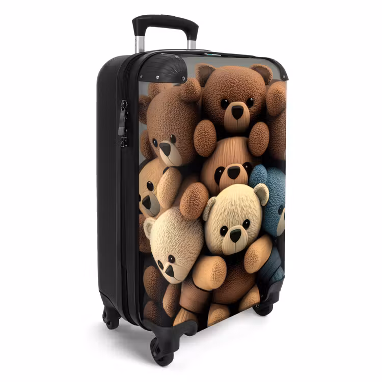 Knuffelberen NBS - Handbagage koffer - Unisex middel -productfoto_3d