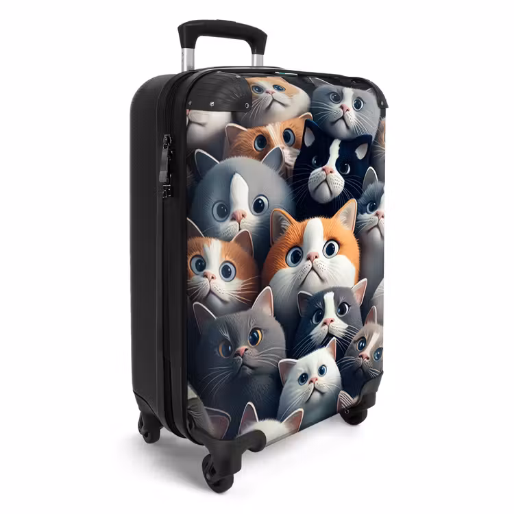 Snoezige Snuitjes NBS - Handbagage koffer - Unisex middel -productfoto_3d