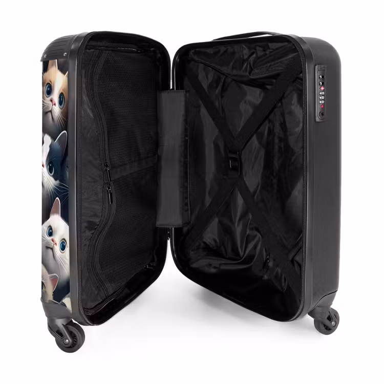 Snoezige Snuitjes NBS - Handbagage koffer - Unisex middel -binnenkant