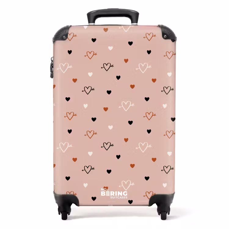 Cupido's hartjes NBS - Handbagage koffer - Volwassenen Unisex middel -productfoto_recht