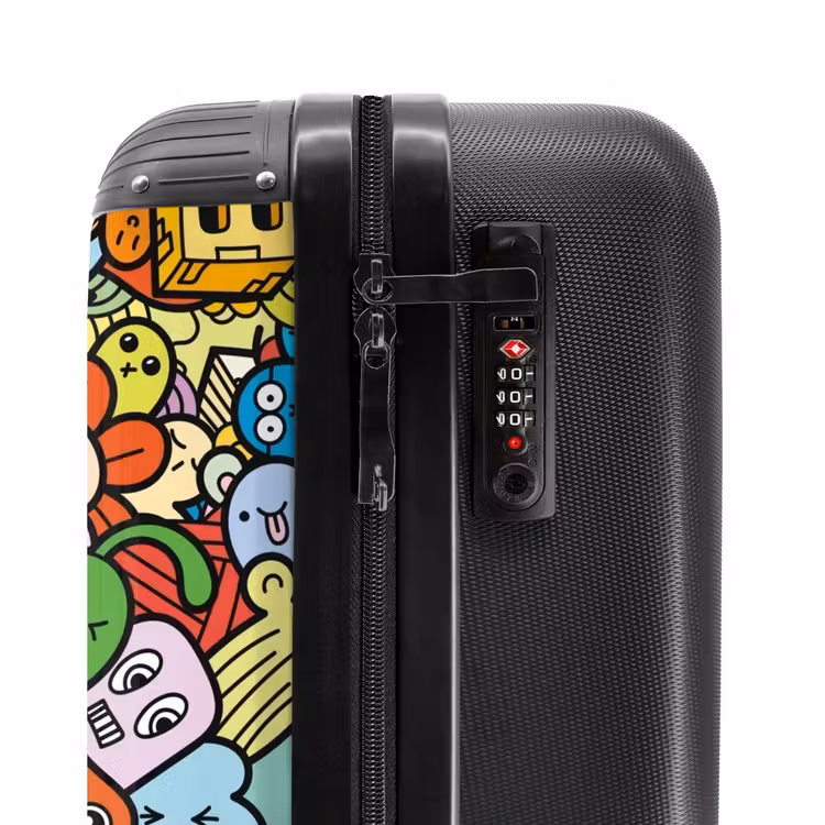 Schattige Beestjes in Stad NBS - Handbagage koffer - Unisex middel -slot