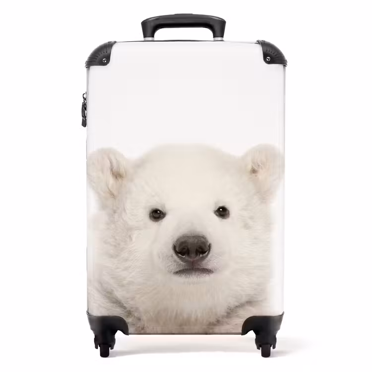 Schattige Ijsbeer NBS - Handbagage koffer - Unisex middel -productfoto_recht