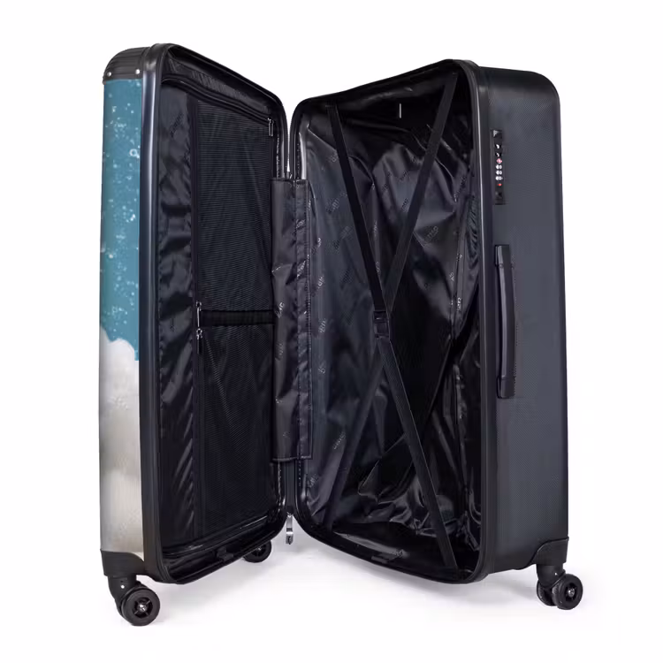 Teckel - Bad - Schuim - Waterdruppels NBS - Handbagage koffer - Volwassenen Unisex middel -wiel