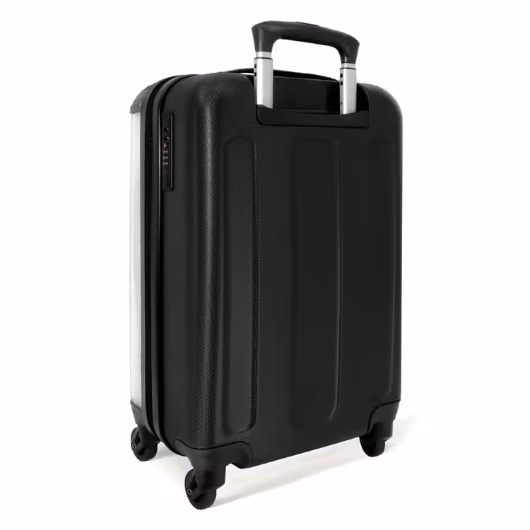 Hertje omringd door planten in beige tinten NBS - Handbagage koffer - Volwassenen Unisex middel -achterkant