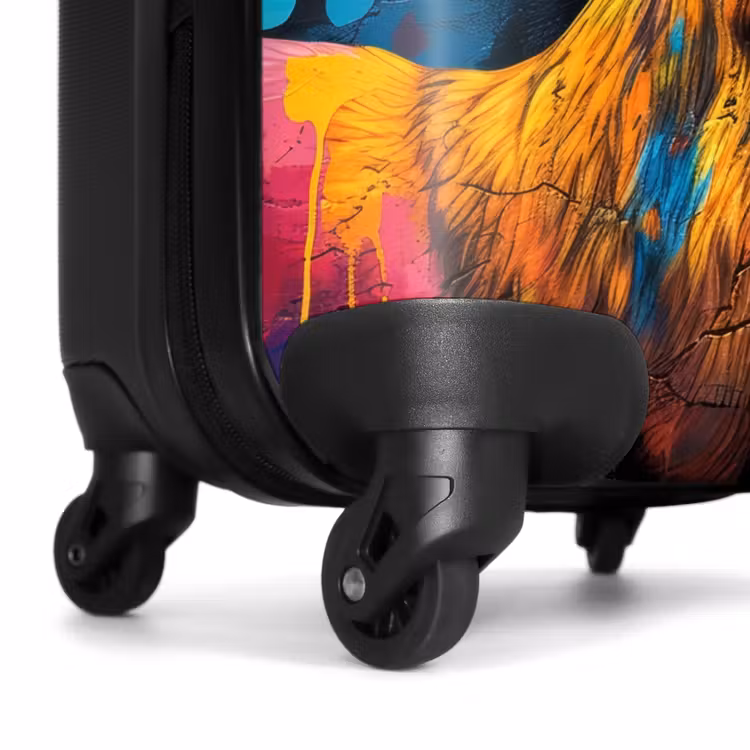 Hert met gewei in graffiti stijl NBS - Handbagage koffer - Unisex middel -wiel