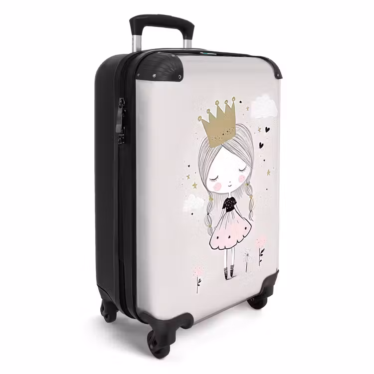 Dromerige prinses met gevlochten haar NBS - Handbagage koffer - Unisex middel -productfoto_3d