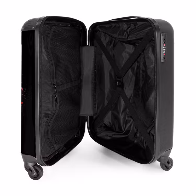 Dumbbell met graffiti NBS - Handbagage koffer - Unisex middel -binnenkant