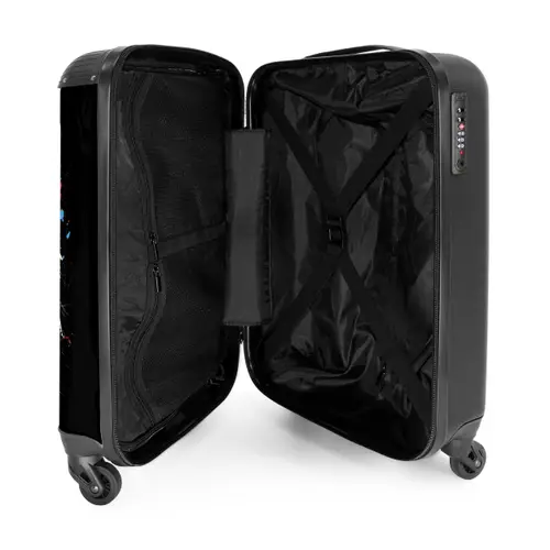 Motor met kleurrijke verf NBS - Handbagage koffer - Unisex middel -binnenkant