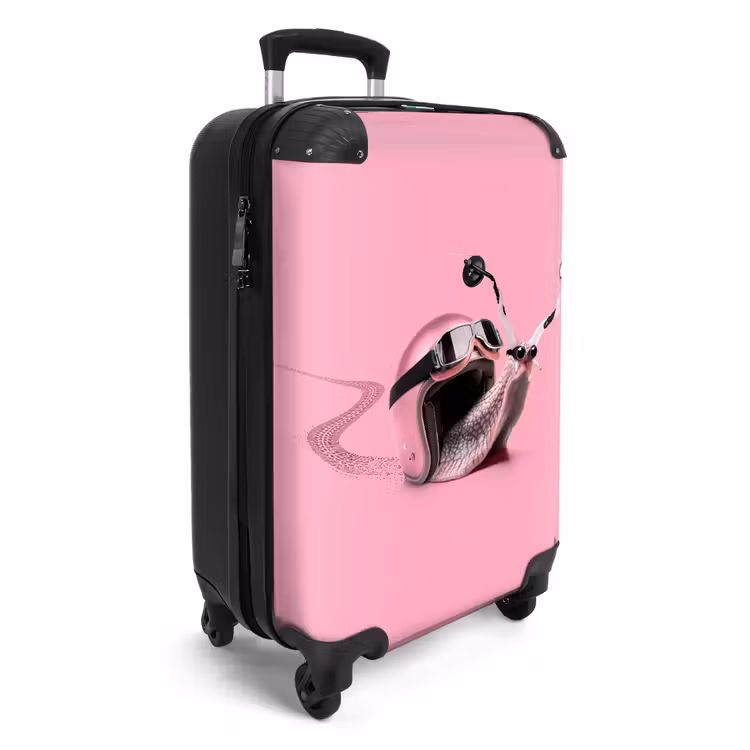 Escar-Go - Roze NBS - Handbagage koffer - Unisex middel -productfoto_3d