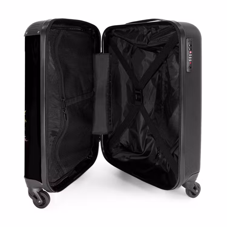Exotische Muurschildering NBS - Handbagage koffer - Unisex middel -binnenkant