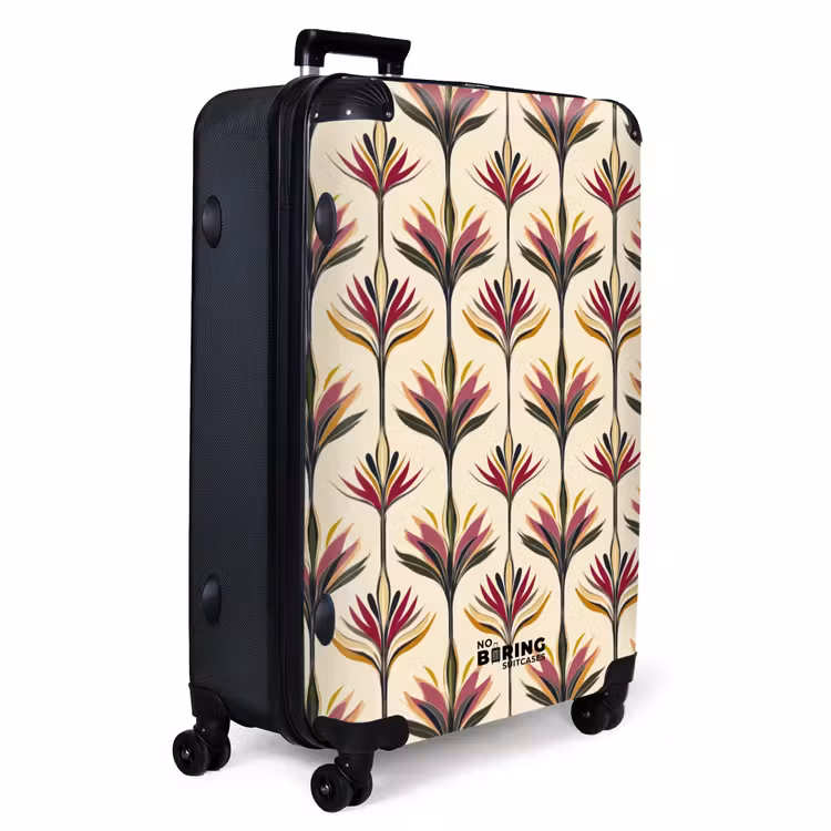 Waaier - Motief - Kleurrijk NBS - Handbagage koffer - Volwassenen Unisex middel -productfoto_3d