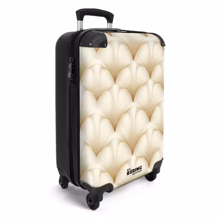 Waaier - Motief - Goud NBS - Handbagage koffer - Volwassenen Unisex middel -productfoto_3d