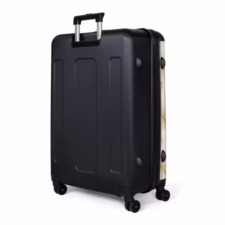 Waaier - Motief - Goud NBS - Handbagage koffer - Volwassenen Unisex middel -slot