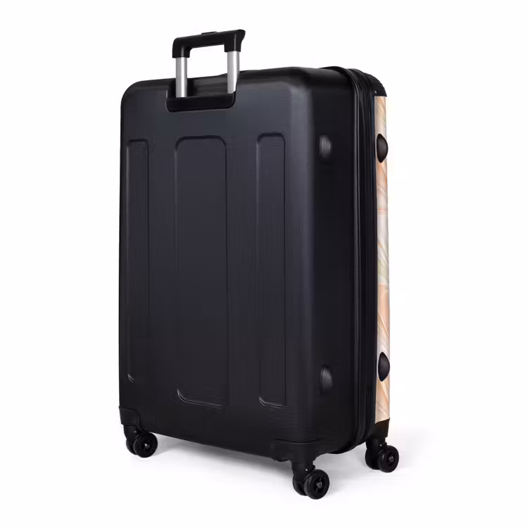 Waaier - Patroon - Perzik NBS - Handbagage koffer - Volwassenen Unisex middel -slot