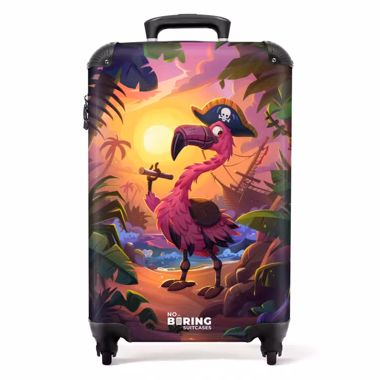 Fernando flamingo NBS - Handbagage koffer - Unisex middel -productfoto_recht