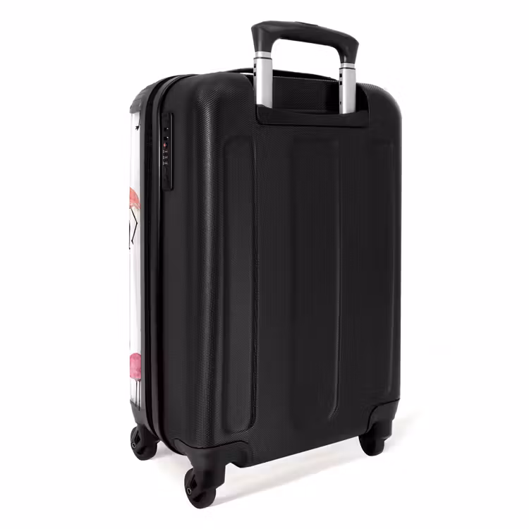 Flamingo feestje NBS - Handbagage koffer - Unisex middel -achterkant