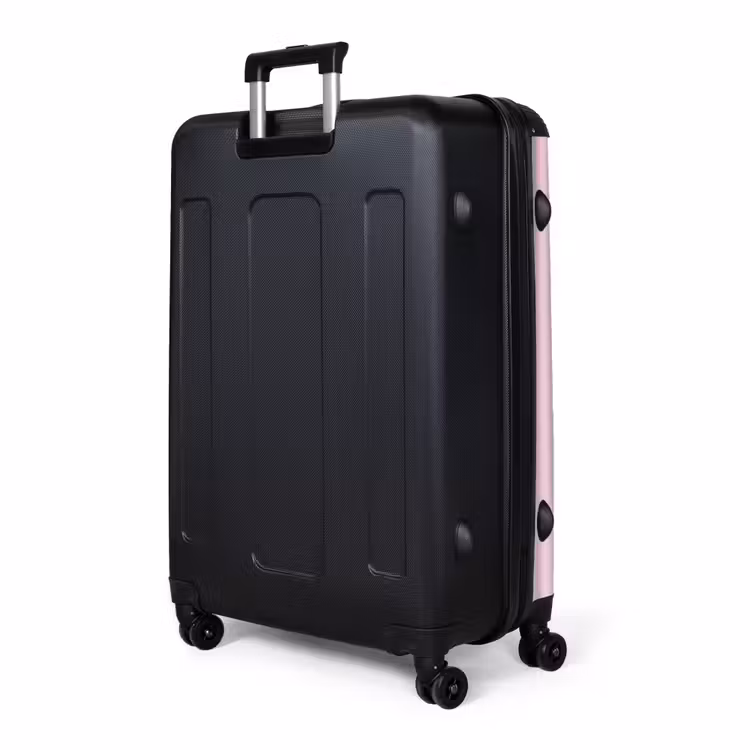 Bloem - Roze - Hartjes NBS - Handbagage koffer - Volwassenen Unisex middel -slot