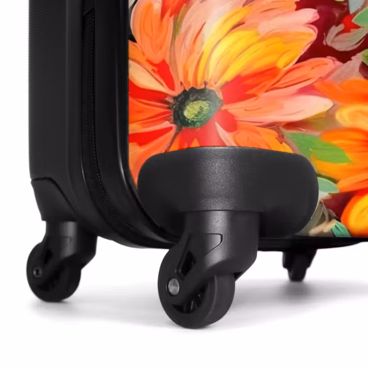 Bloemen - Kunst - Schilderij - Botanisch NBS - Handbagage koffer - Unisex middel -wiel