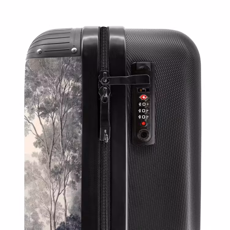 Mistig - Berglandschap - Illustratie NBS - Handbagage koffer - Volwassenen Unisex middel -slot