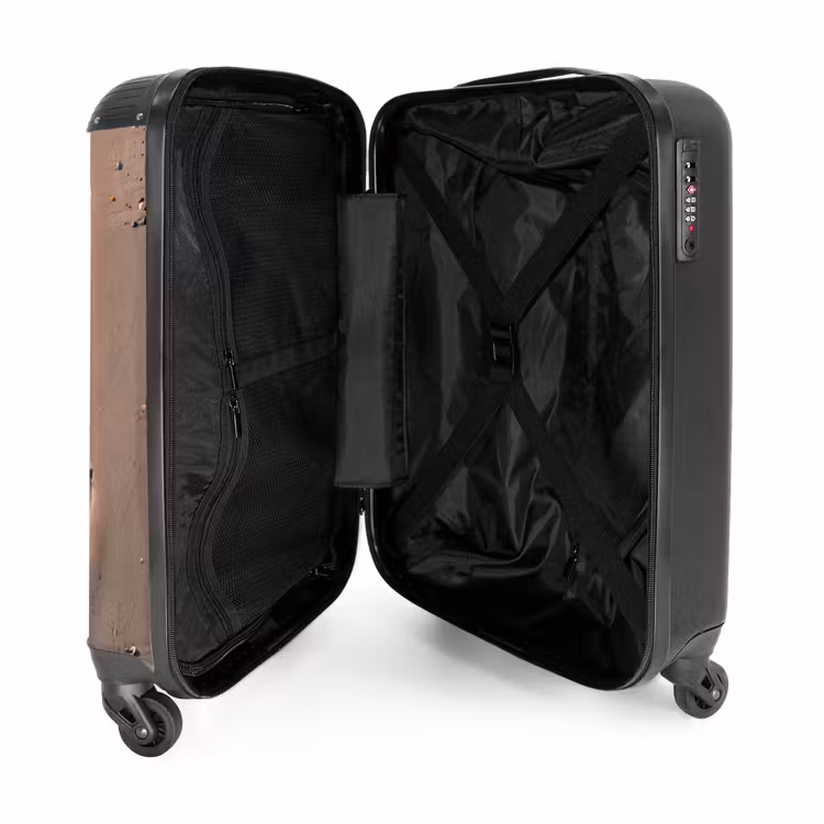 Voetstappen - Vloedlijn - Zee NBS - Handbagage koffer - Volwassenen Unisex middel -binnenkant