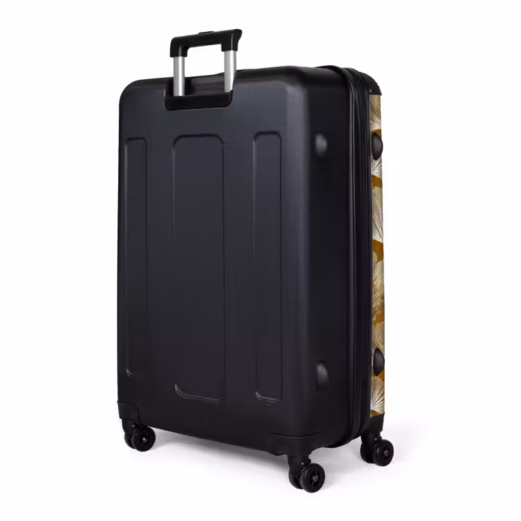 Ginkgo - Bladeren - Goud NBS - Handbagage koffer - Volwassenen Unisex middel -slot