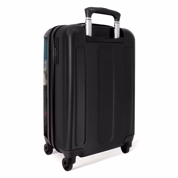 Meisje met ballon in graffiti stijl NBS - Handbagage koffer - Volwassenen Unisex middel -achterkant