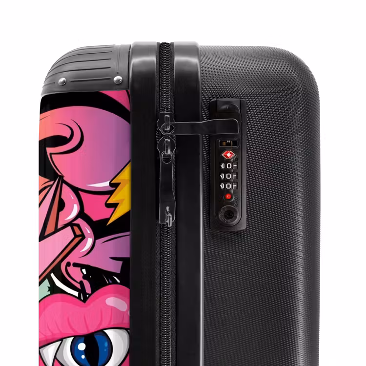 Girly graffiti NBS - Handbagage koffer - Unisex middel -slot