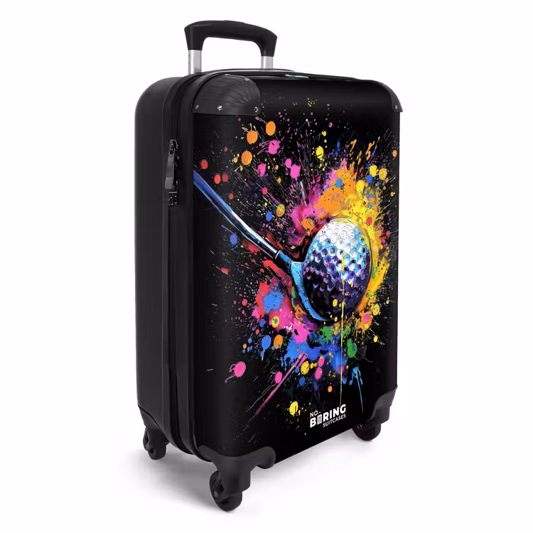 Golf met graffiti NBS - Handbagage koffer - Unisex middel -productfoto_3d