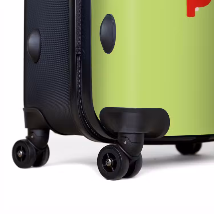 Grl pwr - Groen - Rood - 3D NBS - Handbagage koffer - Volwassenen Unisex middel -achterkant