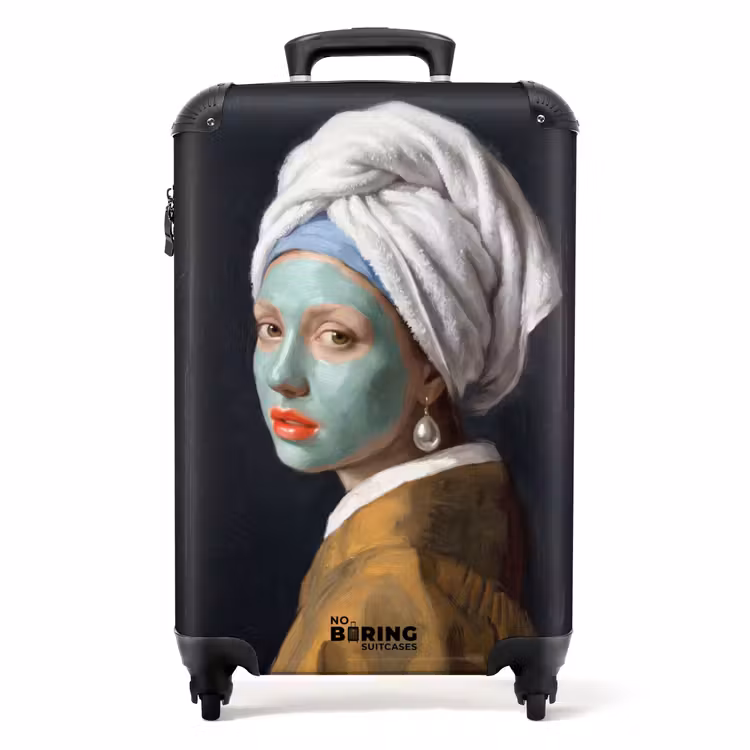 Iconisch - Modern - Kleurrijk NBS - Handbagage koffer - Volwassenen Unisex middel -productfoto_recht