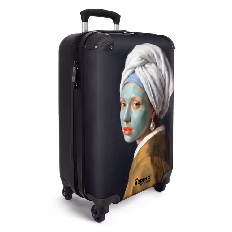 Iconisch - Modern - Kleurrijk NBS - Handbagage koffer - Volwassenen Unisex middel -productfoto_3d