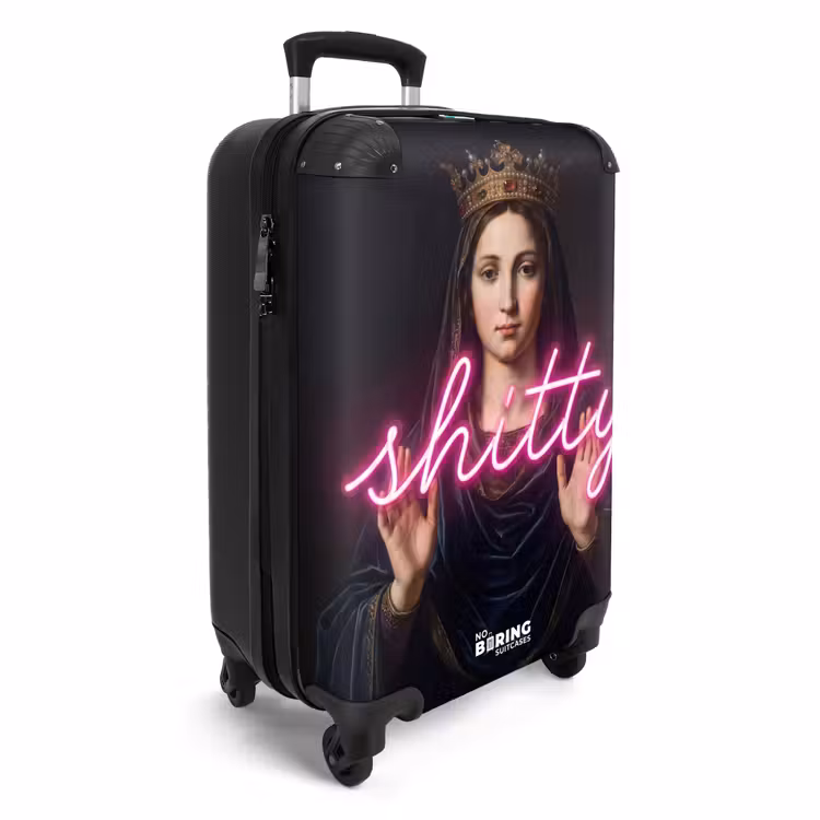 Ironisch - Tekst - Neon NBS - Handbagage koffer - Volwassenen Unisex middel -productfoto_3d