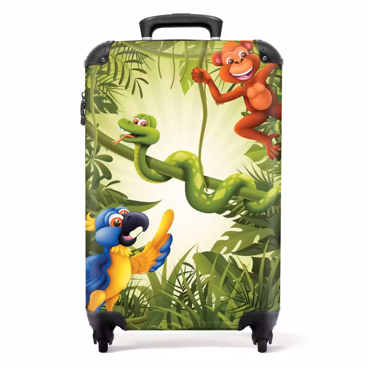 Jolige jungle NBS - Handbagage koffer - Unisex middel -productfoto_recht