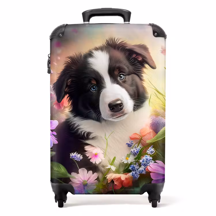 Lasse het Hondje NBS - Handbagage koffer - Unisex middel -productfoto_recht